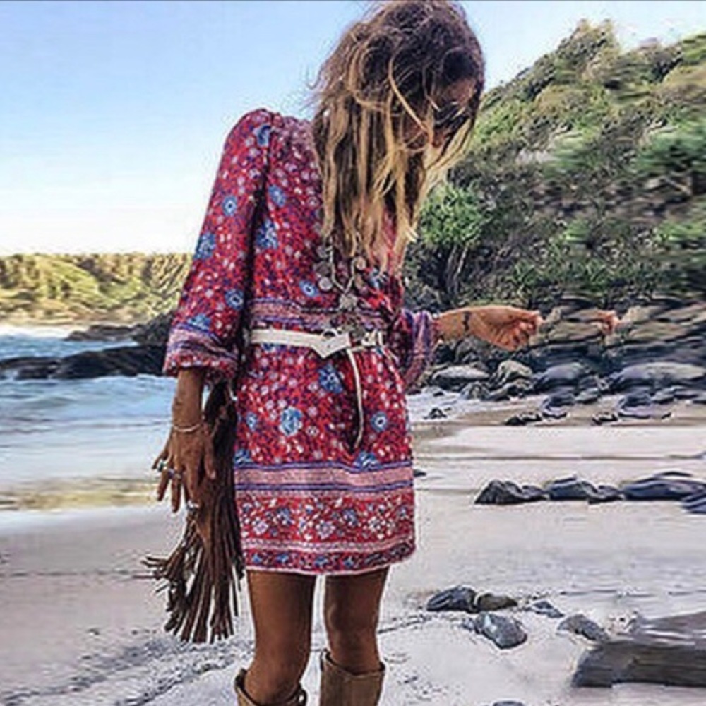 ❤️SOLD❤️Spell Gypsy Folktown Playdress Wine